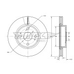 TOMEX Brakes Bremsscheibe